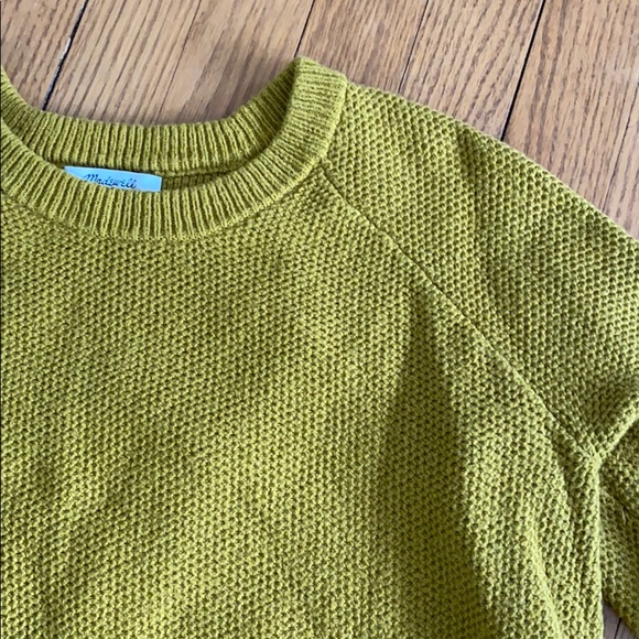 Madewell Sweaters - Mustard cotton surplice back Madewell sweater
